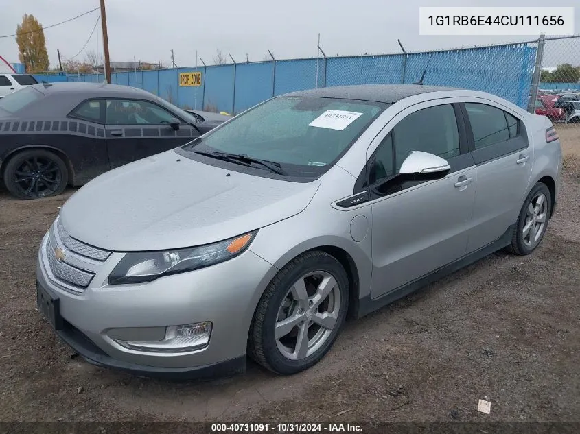 2012 Chevrolet Volt VIN: 1G1RB6E44CU111656 Lot: 40731091