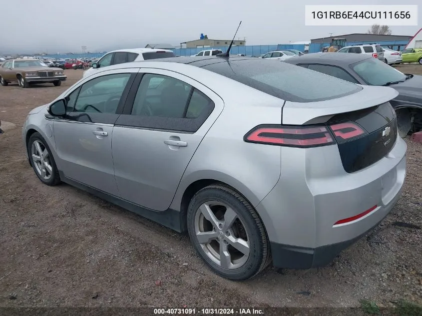 2012 Chevrolet Volt VIN: 1G1RB6E44CU111656 Lot: 40731091