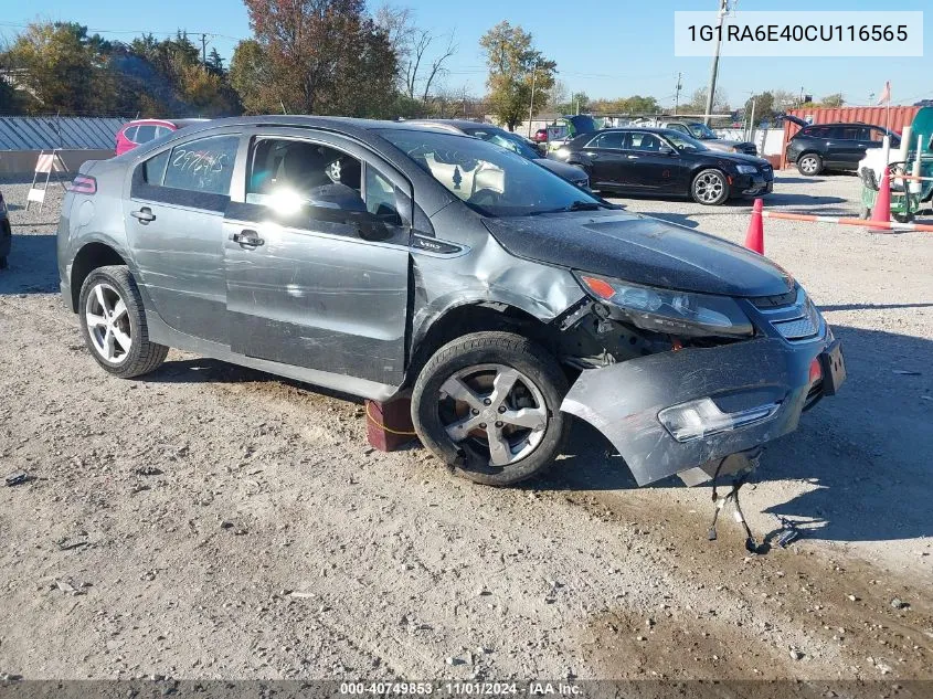 2012 Chevrolet Volt VIN: 1G1RA6E40CU116565 Lot: 40749853