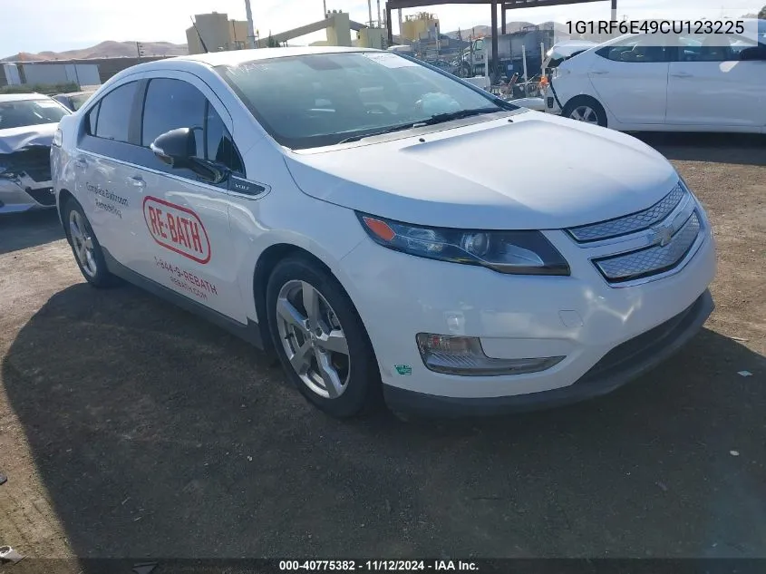 2012 Chevrolet Volt VIN: 1G1RF6E49CU123225 Lot: 40775382