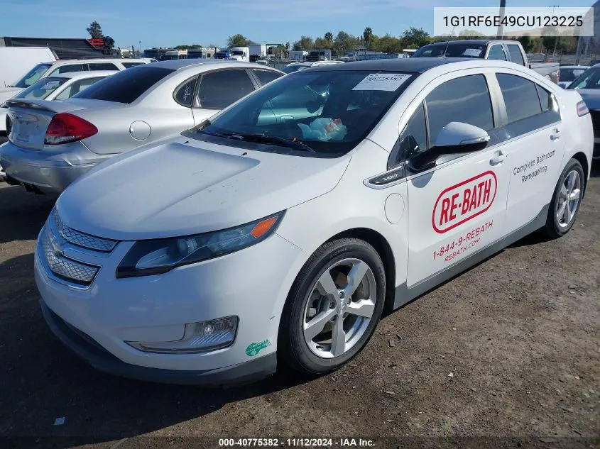 2012 Chevrolet Volt VIN: 1G1RF6E49CU123225 Lot: 40775382