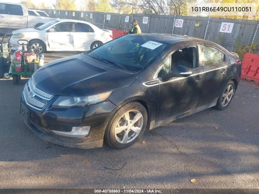 2012 Chevrolet Volt VIN: 1G1RB6E49CU110051 Lot: 40788863