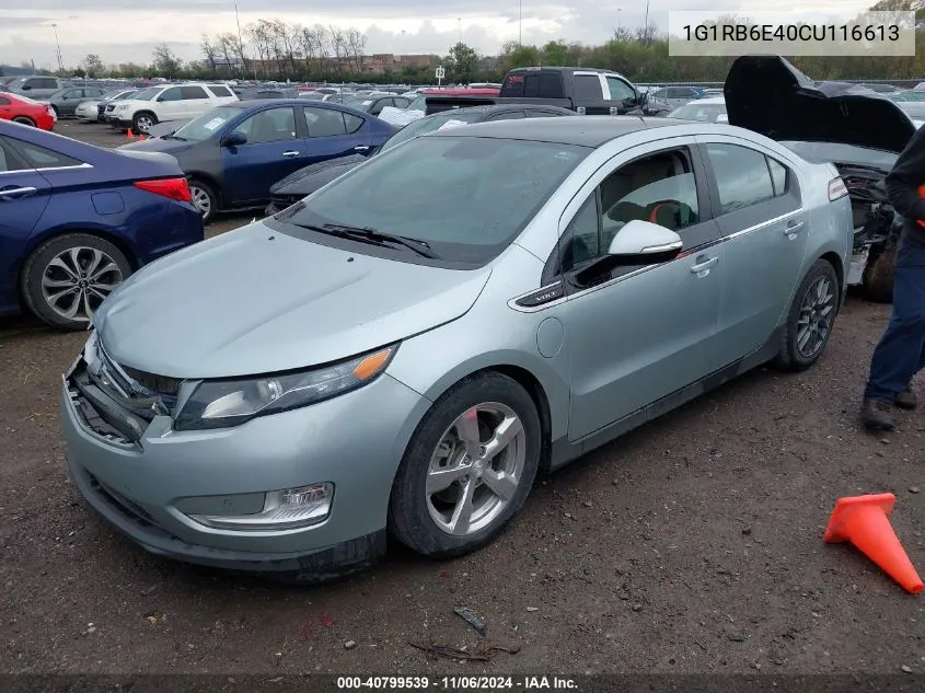 2012 Chevrolet Volt VIN: 1G1RB6E40CU116613 Lot: 40799539