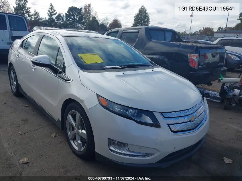 2012 Chevrolet Volt VIN: 1G1RD6E49CU116541 Lot: 40799793