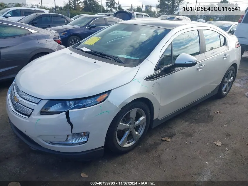 2012 Chevrolet Volt VIN: 1G1RD6E49CU116541 Lot: 40799793