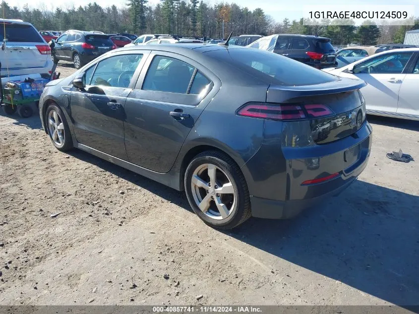 2012 Chevrolet Volt VIN: 1G1RA6E48CU124509 Lot: 40857741