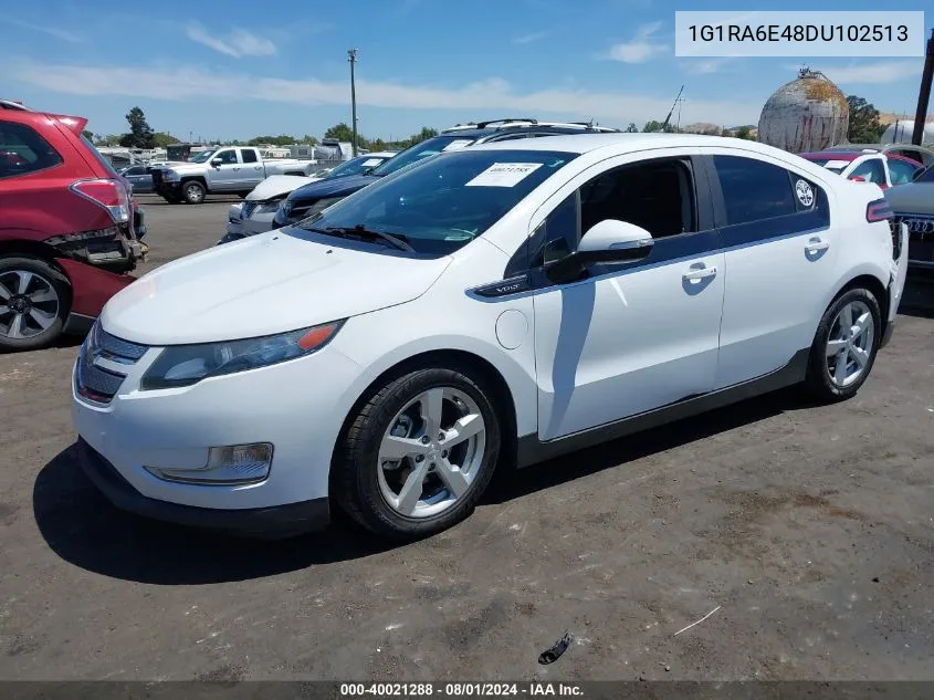 2013 Chevrolet Volt VIN: 1G1RA6E48DU102513 Lot: 40021288