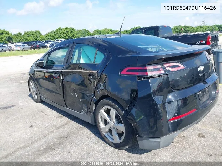 2013 Chevrolet Volt VIN: 1G1RD6E47DU116426 Lot: 40168536