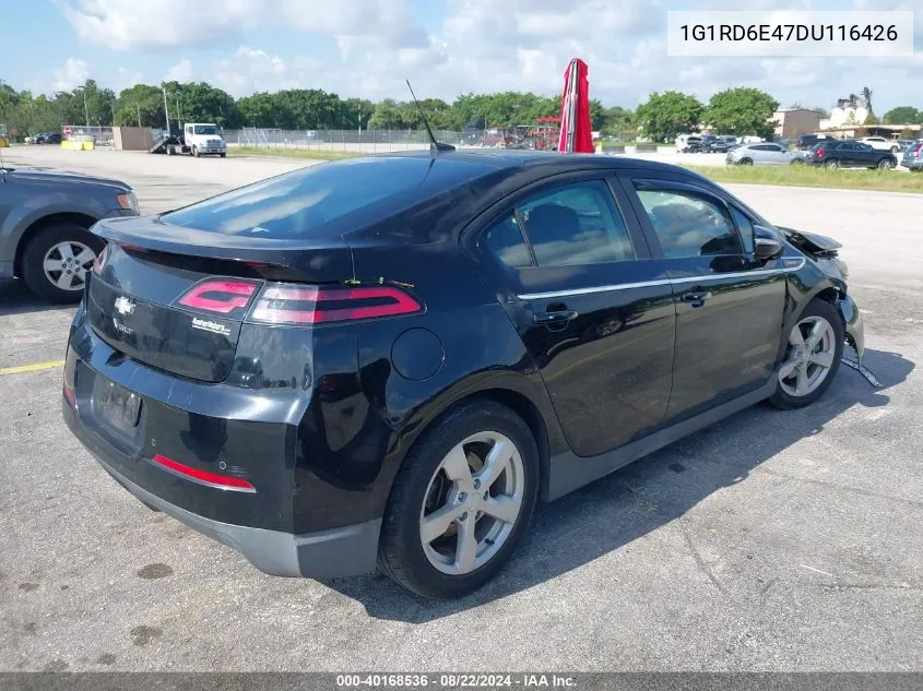 2013 Chevrolet Volt VIN: 1G1RD6E47DU116426 Lot: 40168536