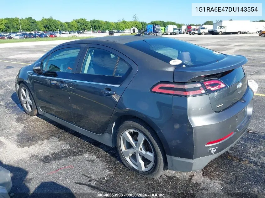 1G1RA6E47DU143554 2013 Chevrolet Volt