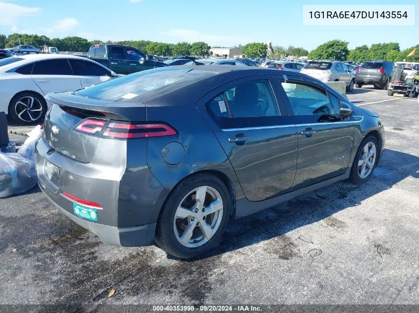 1G1RA6E47DU143554 2013 Chevrolet Volt