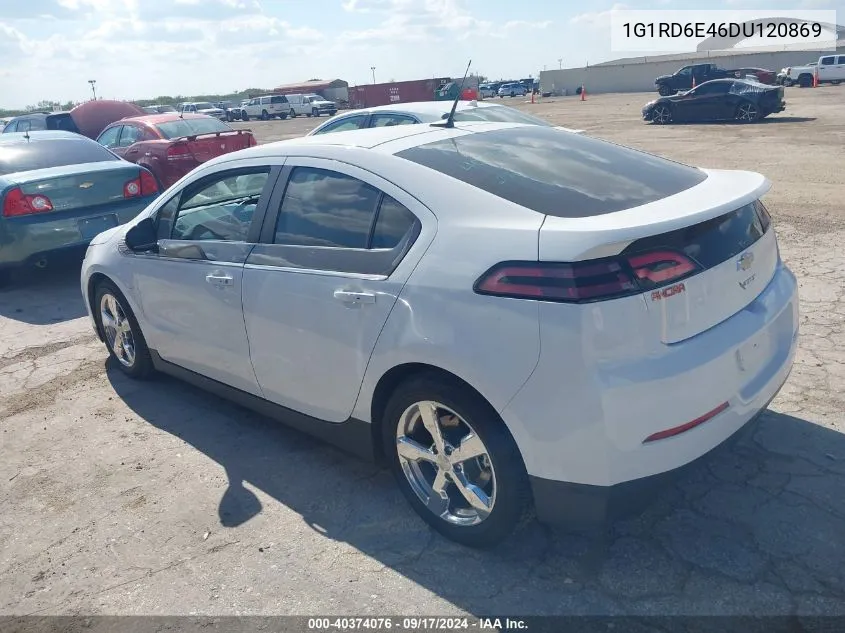 2013 Chevrolet Volt VIN: 1G1RD6E46DU120869 Lot: 40374076