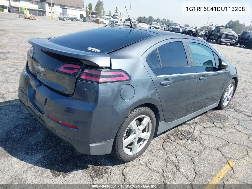 2013 Chevrolet Volt VIN: 1G1RF6E41DU113208 Lot: 40430331