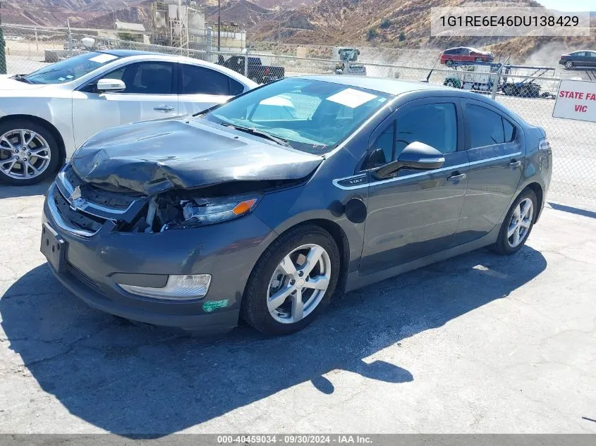 2013 Chevrolet Volt VIN: 1G1RE6E46DU138429 Lot: 40459034