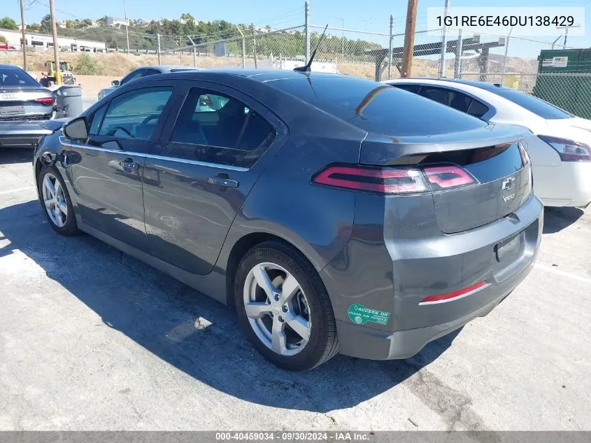 2013 Chevrolet Volt VIN: 1G1RE6E46DU138429 Lot: 40459034