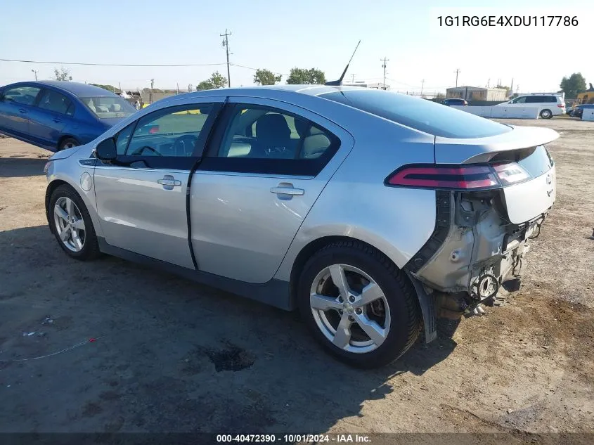 2013 Chevrolet Volt VIN: 1G1RG6E4XDU117786 Lot: 40472390