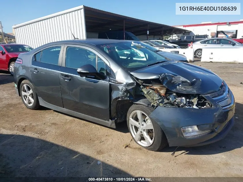 2013 Chevrolet Volt VIN: 1G1RH6E40DU108639 Lot: 40473810