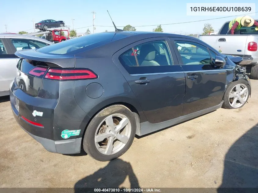 2013 Chevrolet Volt VIN: 1G1RH6E40DU108639 Lot: 40473810