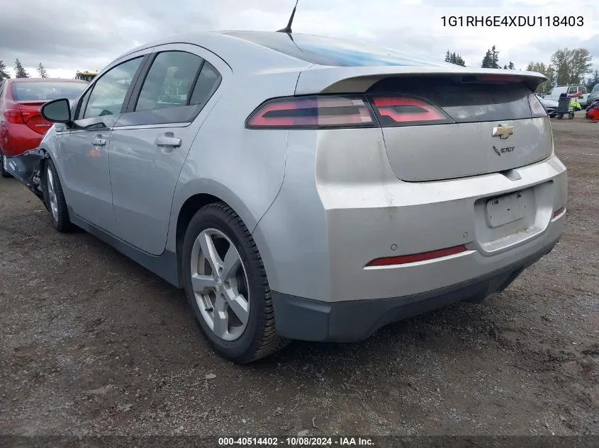 2013 Chevrolet Volt VIN: 1G1RH6E4XDU118403 Lot: 40514402