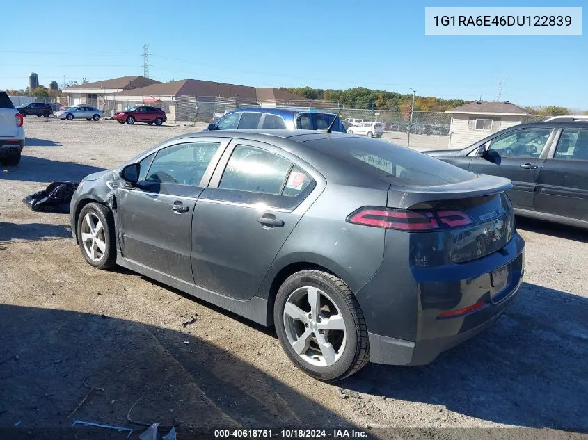 2013 Chevrolet Volt VIN: 1G1RA6E46DU122839 Lot: 40618751