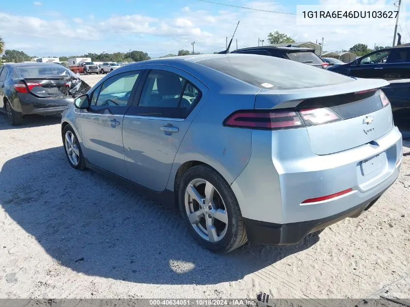 2013 Chevrolet Volt VIN: 1G1RA6E46DU103627 Lot: 40634051