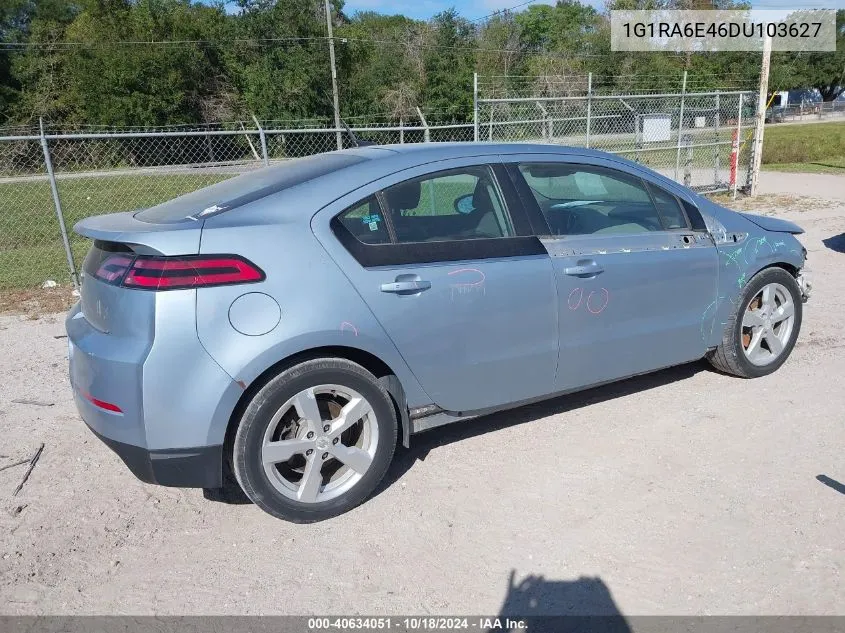 2013 Chevrolet Volt VIN: 1G1RA6E46DU103627 Lot: 40634051