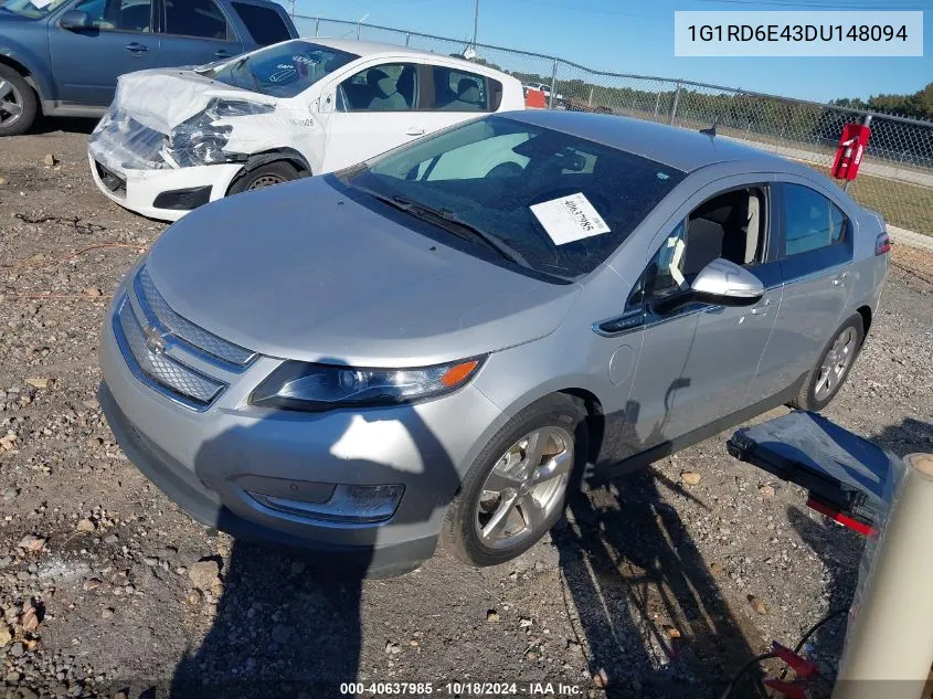 2013 Chevrolet Volt VIN: 1G1RD6E43DU148094 Lot: 40637985