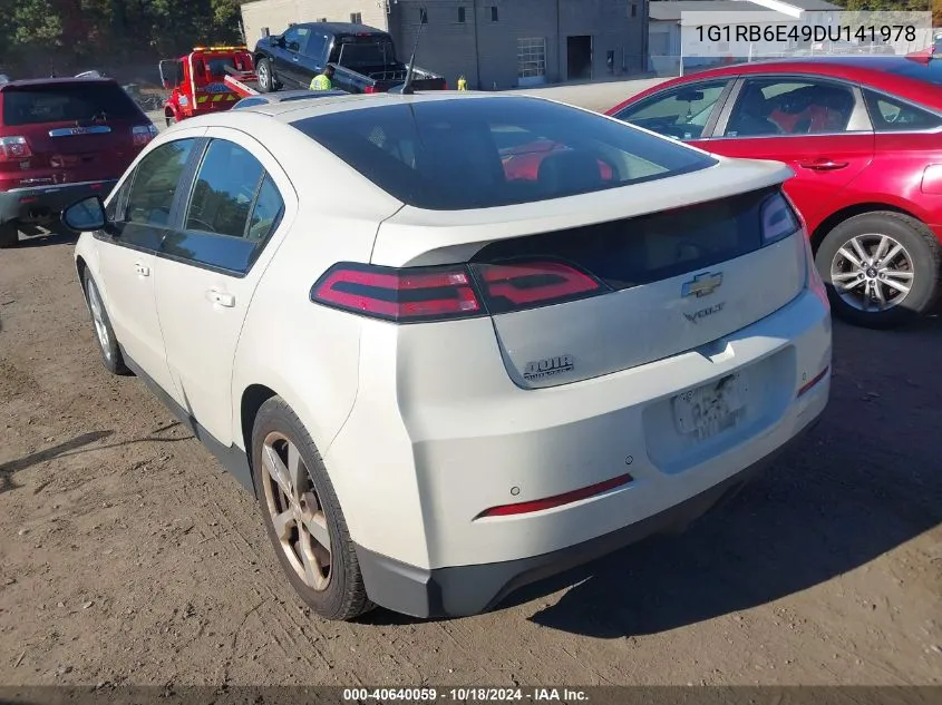 2013 Chevrolet Volt VIN: 1G1RB6E49DU141978 Lot: 40640059