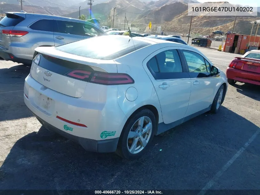 2013 Chevrolet Volt VIN: 1G1RG6E47DU140202 Lot: 40666720