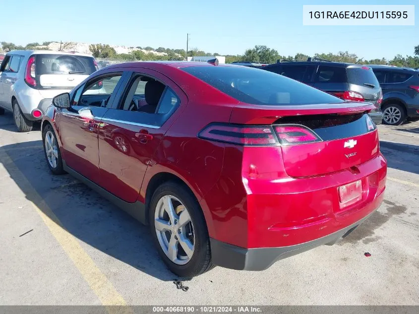 2013 Chevrolet Volt VIN: 1G1RA6E42DU115595 Lot: 40668190