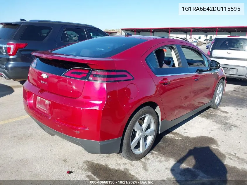 2013 Chevrolet Volt VIN: 1G1RA6E42DU115595 Lot: 40668190