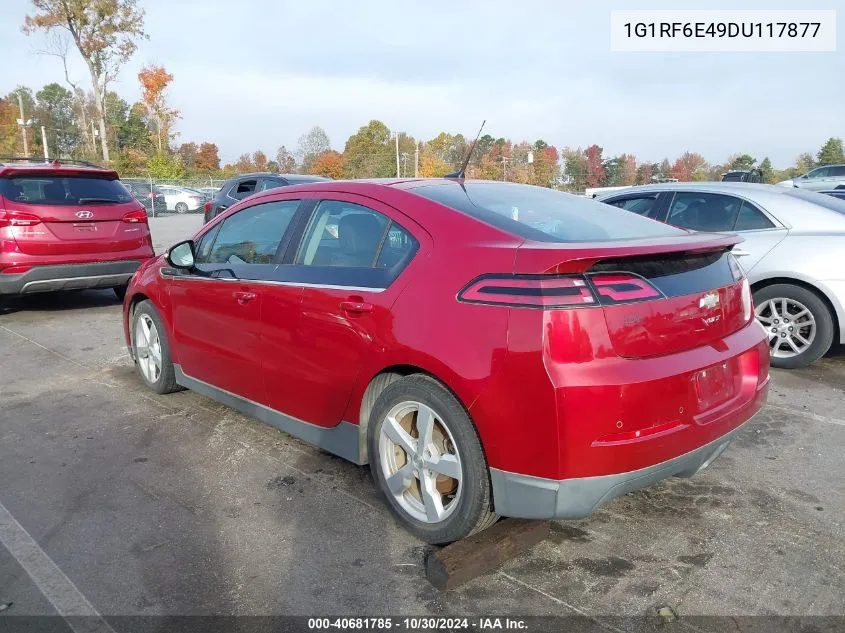 2013 Chevrolet Volt VIN: 1G1RF6E49DU117877 Lot: 40681785