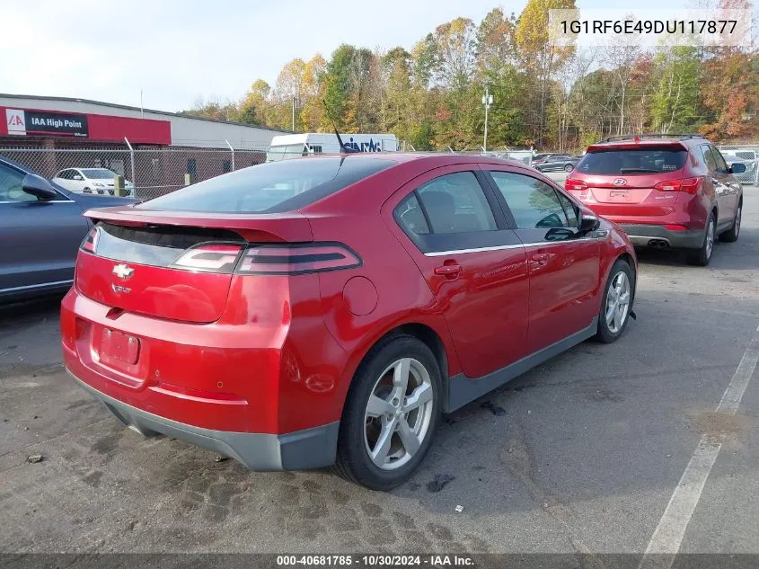 2013 Chevrolet Volt VIN: 1G1RF6E49DU117877 Lot: 40681785