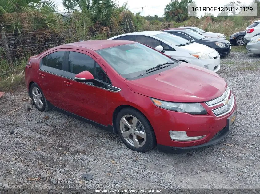 2013 Chevrolet Volt VIN: 1G1RD6E43DU145129 Lot: 40726250