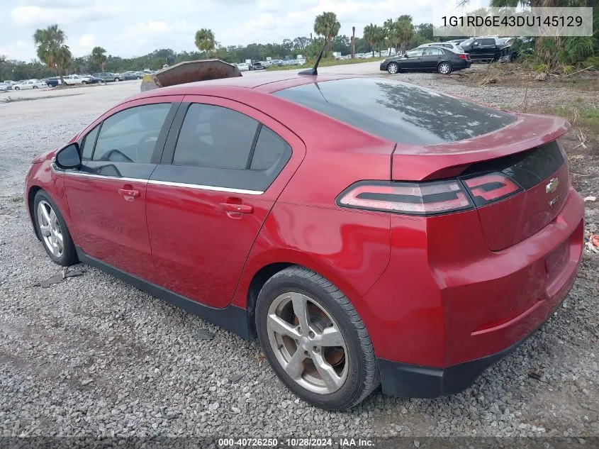 2013 Chevrolet Volt VIN: 1G1RD6E43DU145129 Lot: 40726250