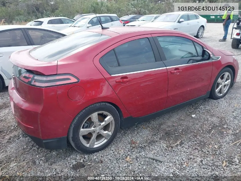 2013 Chevrolet Volt VIN: 1G1RD6E43DU145129 Lot: 40726250