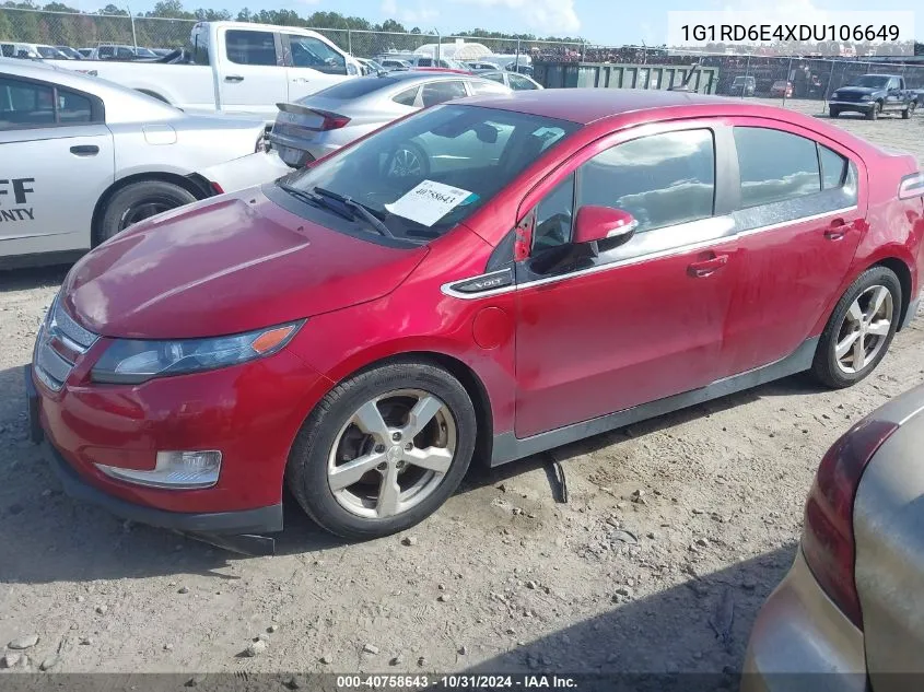 2013 Chevrolet Volt VIN: 1G1RD6E4XDU106649 Lot: 40758643