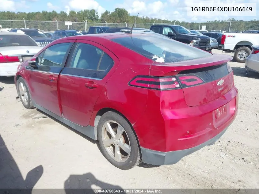 2013 Chevrolet Volt VIN: 1G1RD6E4XDU106649 Lot: 40758643