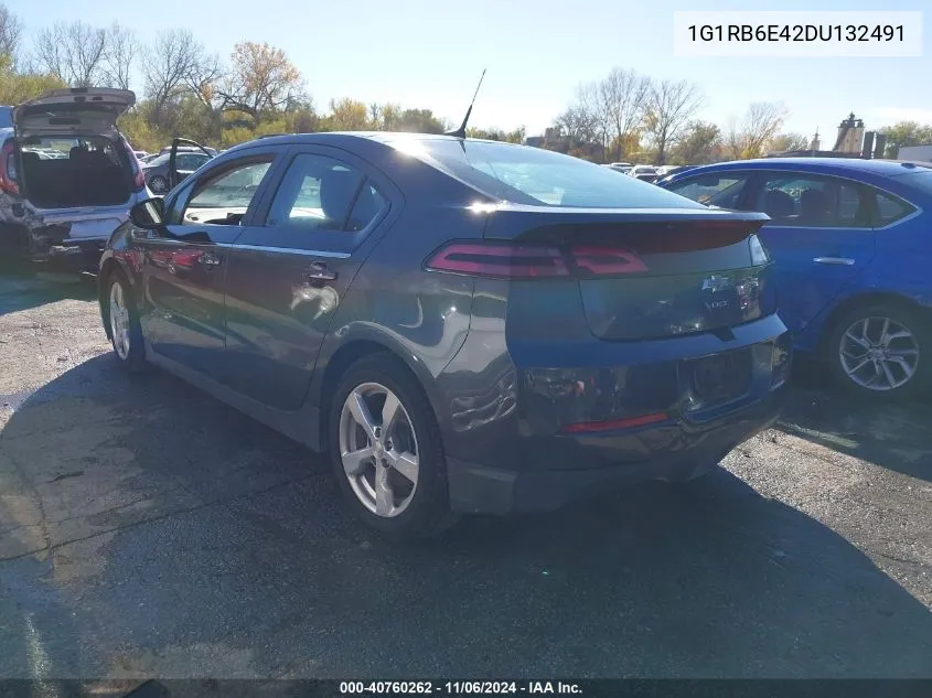 2013 Chevrolet Volt VIN: 1G1RB6E42DU132491 Lot: 40760262