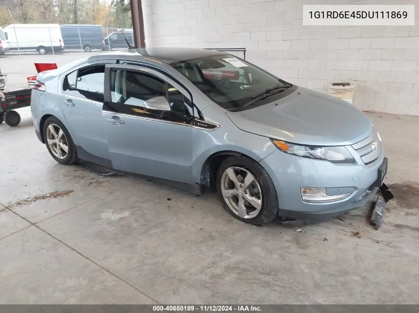 2013 Chevrolet Volt VIN: 1G1RD6E45DU111869 Lot: 40850189