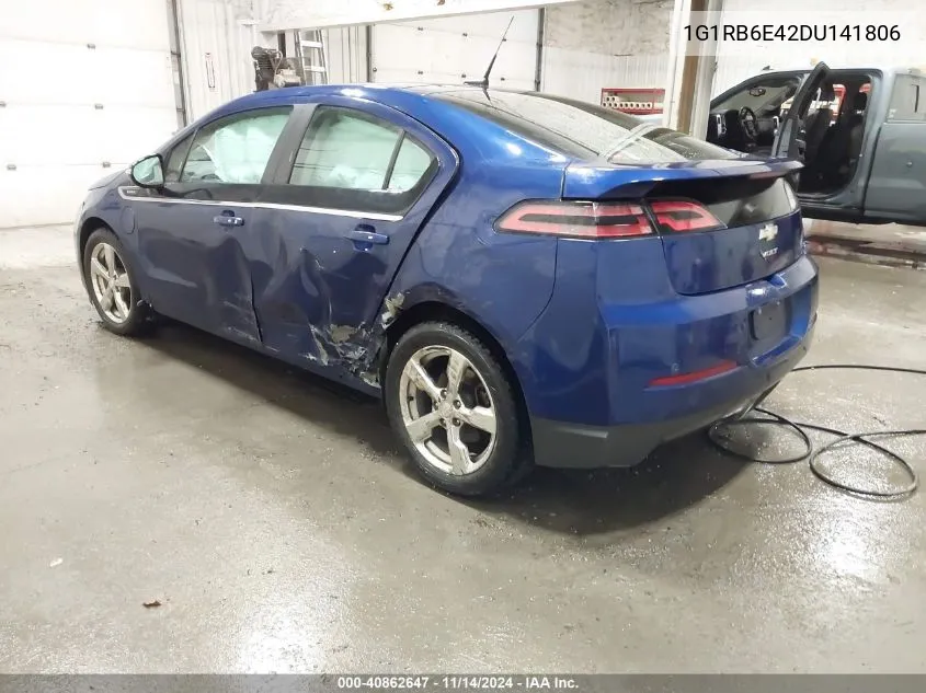 2013 Chevrolet Volt VIN: 1G1RB6E42DU141806 Lot: 40862647