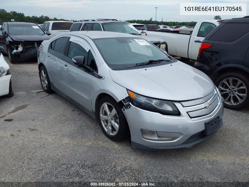 2014 Chevrolet Volt VIN: 1G1RE6E41EU170545 Lot: 39926502