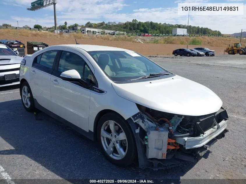 2014 Chevrolet Volt VIN: 1G1RH6E48EU149831 Lot: 40272025