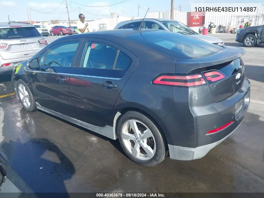 1G1RH6E43EU114887 2014 Chevrolet Volt