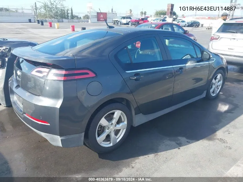 1G1RH6E43EU114887 2014 Chevrolet Volt