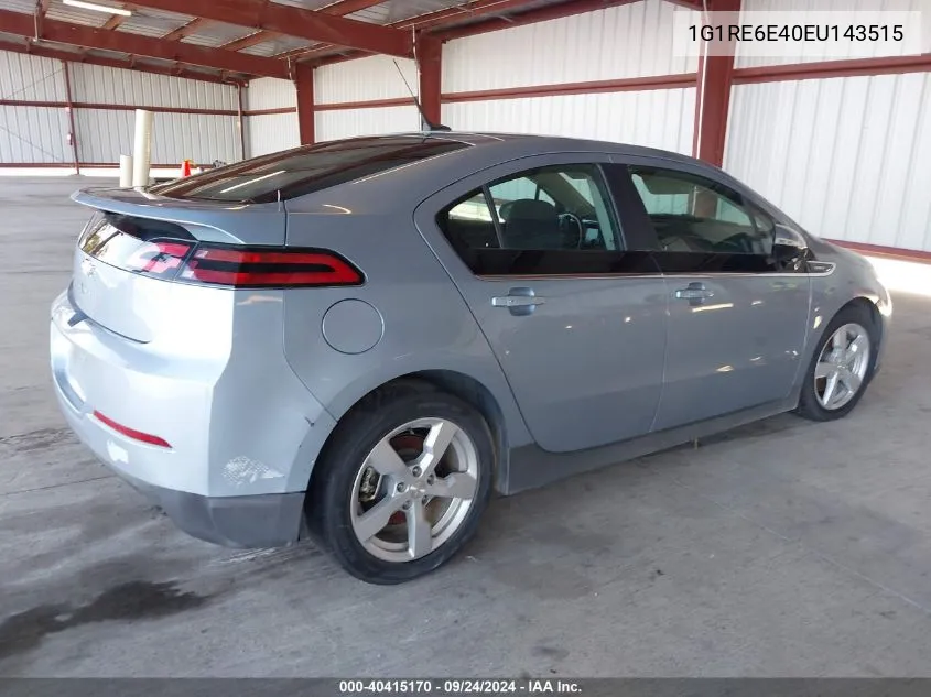 2014 Chevrolet Volt VIN: 1G1RE6E40EU143515 Lot: 40415170