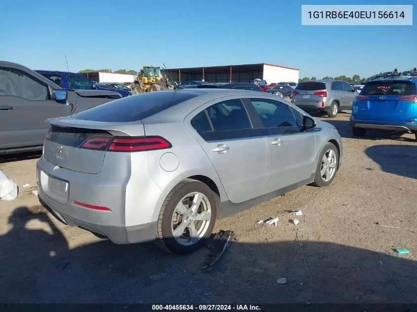 2014 Chevrolet Volt VIN: 1G1RB6E40EU156614 Lot: 40455634