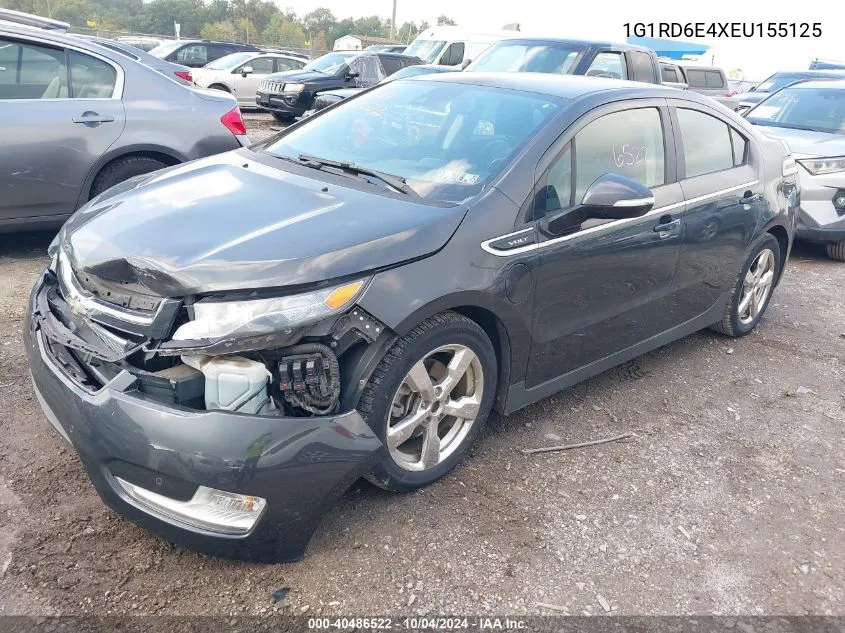 2014 Chevrolet Volt VIN: 1G1RD6E4XEU155125 Lot: 40486522