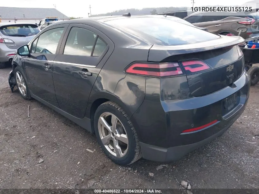 2014 Chevrolet Volt VIN: 1G1RD6E4XEU155125 Lot: 40486522