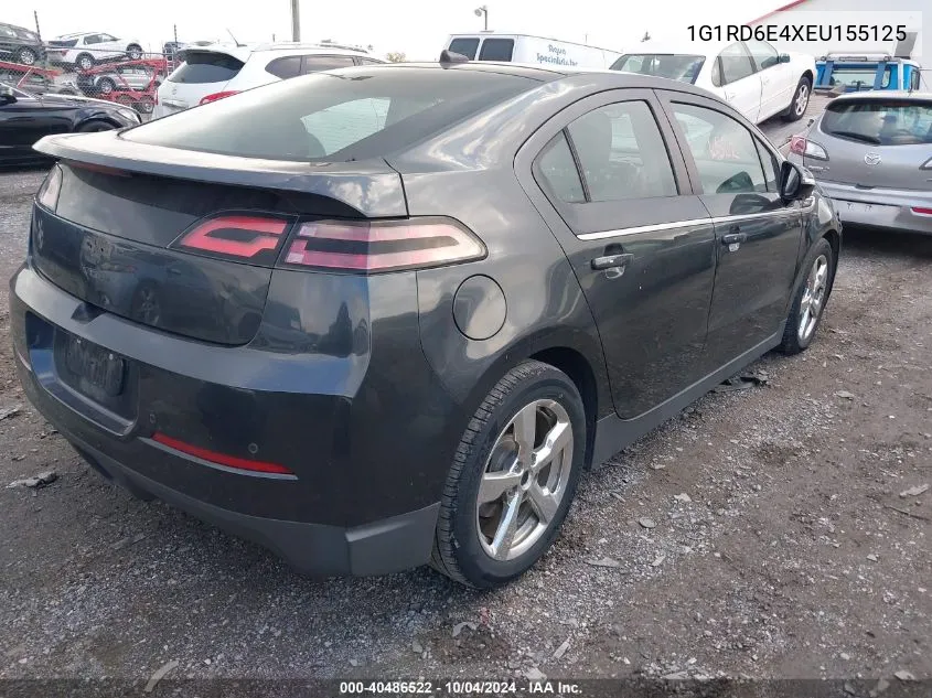 2014 Chevrolet Volt VIN: 1G1RD6E4XEU155125 Lot: 40486522